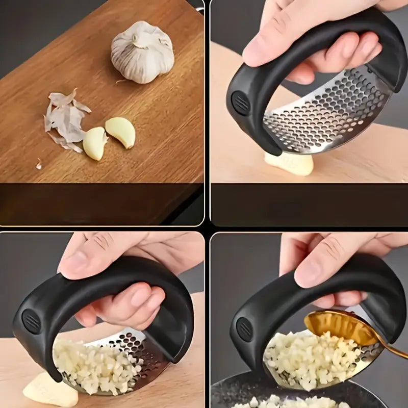 Prensa de ajo de acero inoxidable